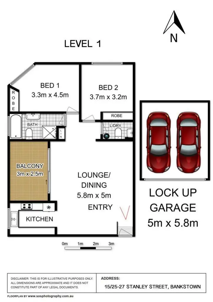 Floorplan of Homely unit listing, 15/25-27 Stanley Street, Bankstown NSW 2200