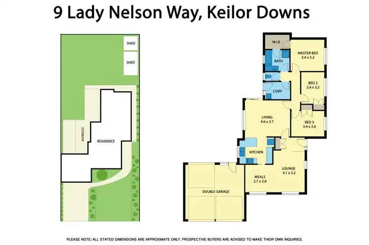 Floorplan of Homely house listing, 9 Lady Nelson Way, Keilor Downs VIC 3038