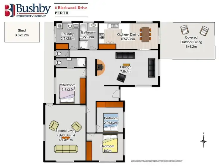 Floorplan of Homely house listing, 6 Blackwood Drive, Perth TAS 7300