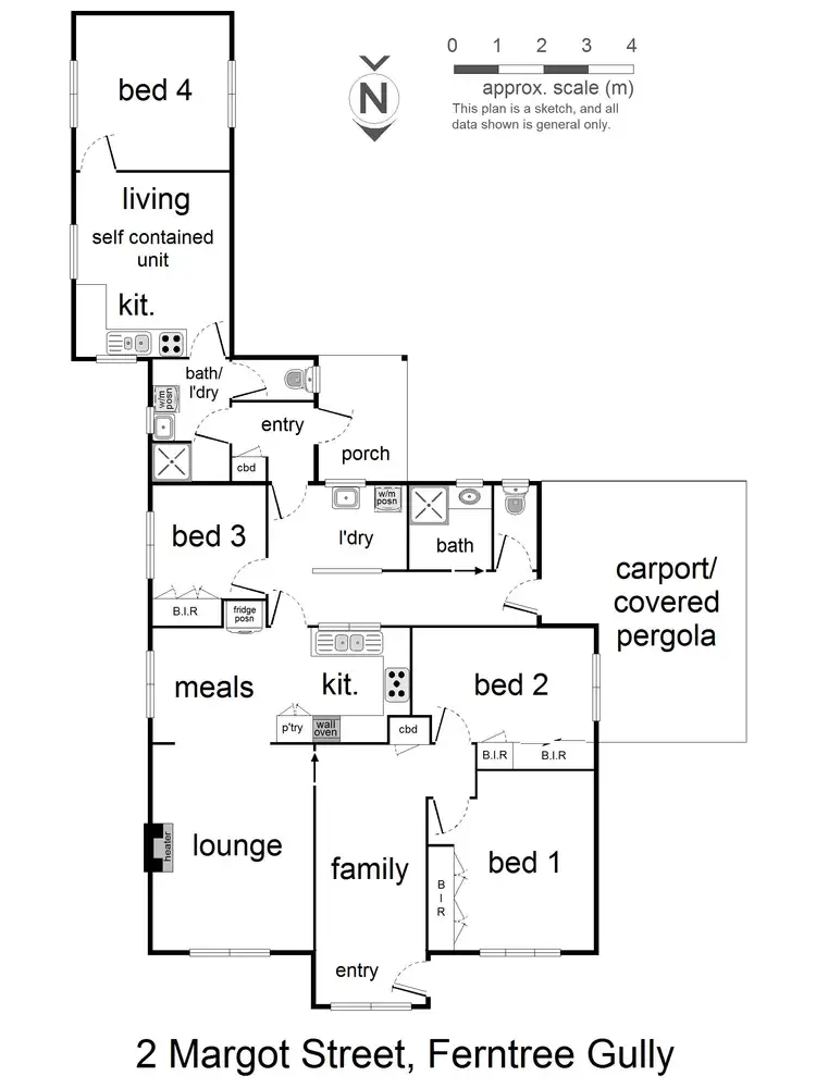 Floorplan of Homely house listing, 2 Margot Street, Ferntree Gully VIC 3156