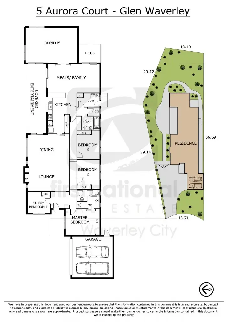 Floorplan of Homely house listing, 5 Aurora Court, Glen Waverley VIC 3150