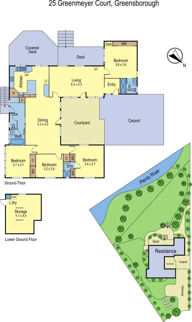Floorplan of Homely house listing, 25 Greenmeyer Court, Greensborough VIC 3088