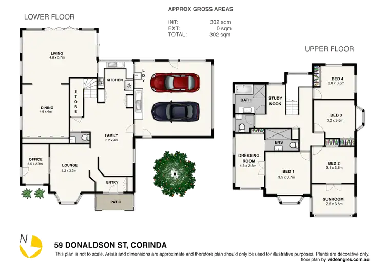 Floorplan of Homely house listing, 59 Donaldson Street, Corinda QLD 4075