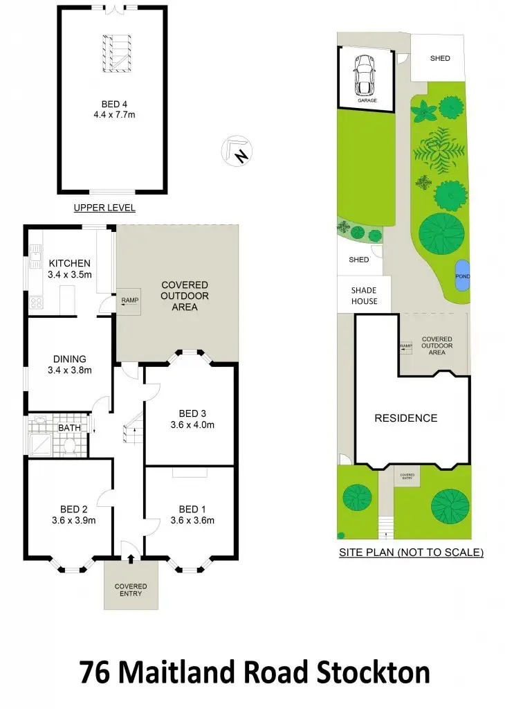 Floorplan of Homely house listing, 76 Maitland Street, Stockton NSW 2295
