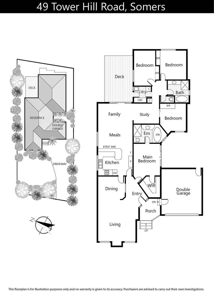 Floorplan of Homely house listing, 49 Tower Hill Road, Somers VIC 3927