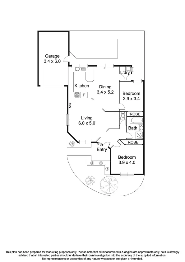 Floorplan of Homely unit listing, 13/109 Major Road, Fawkner VIC 3060