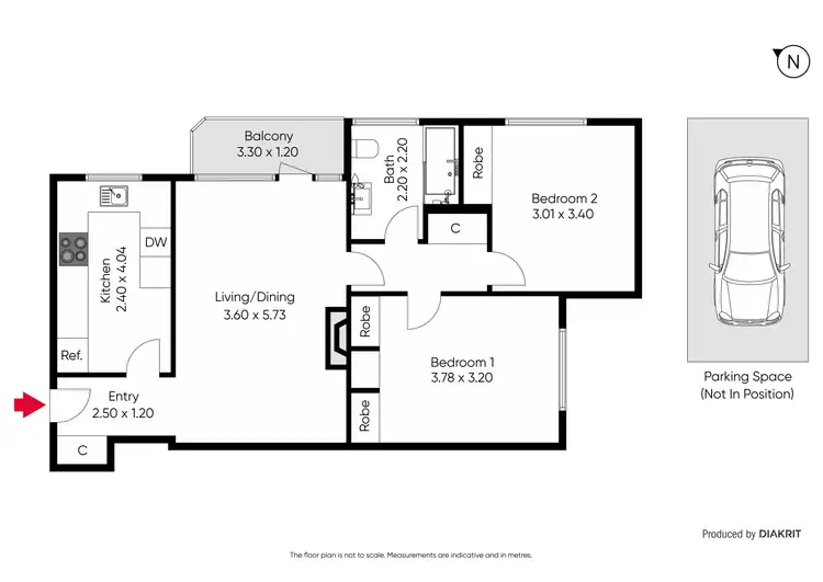 Floorplan of Homely apartment listing, 41/202 Wattletree Road, Malvern VIC 3144