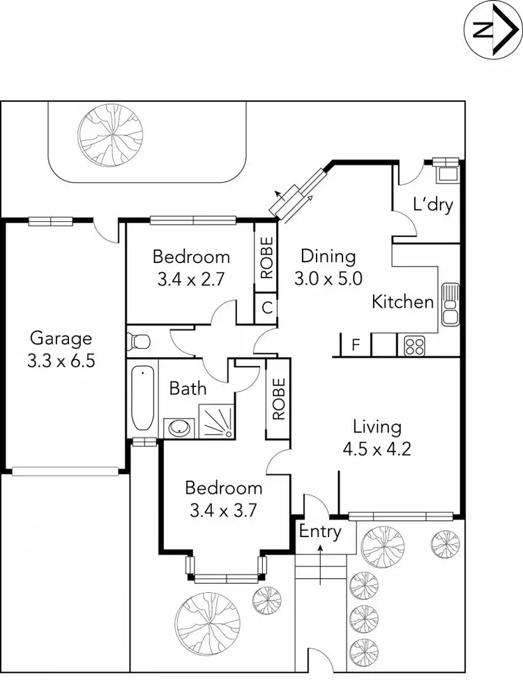 Floorplan of Homely house listing, 17 Lawson Street, Reservoir VIC 3073