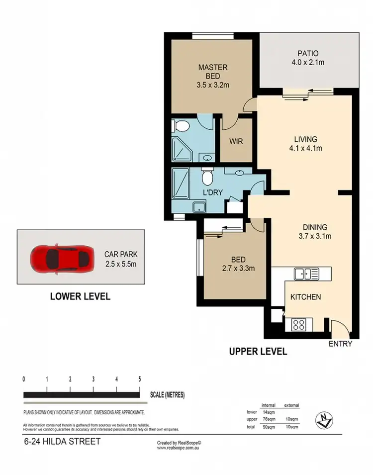Floorplan of Homely unit listing, 6/24 Hilda Street, Hamilton QLD 4007
