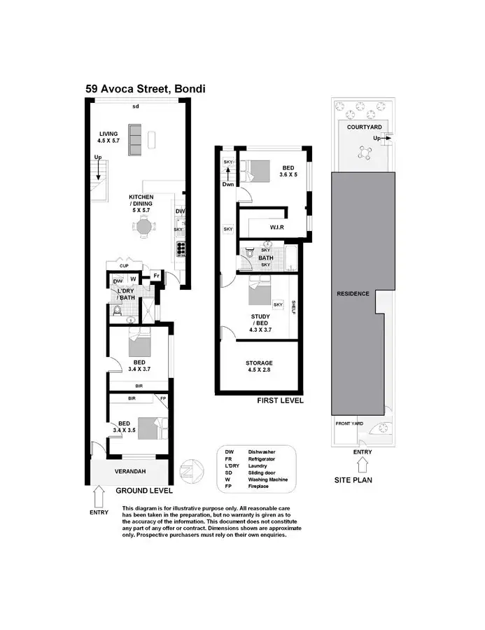 Floorplan of Homely house listing, 59 Avoca Street, Bondi NSW 2026