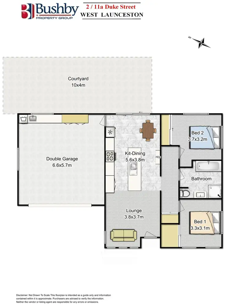 Floorplan of Homely unit listing, 2/11a Duke Street, West Launceston TAS 7250