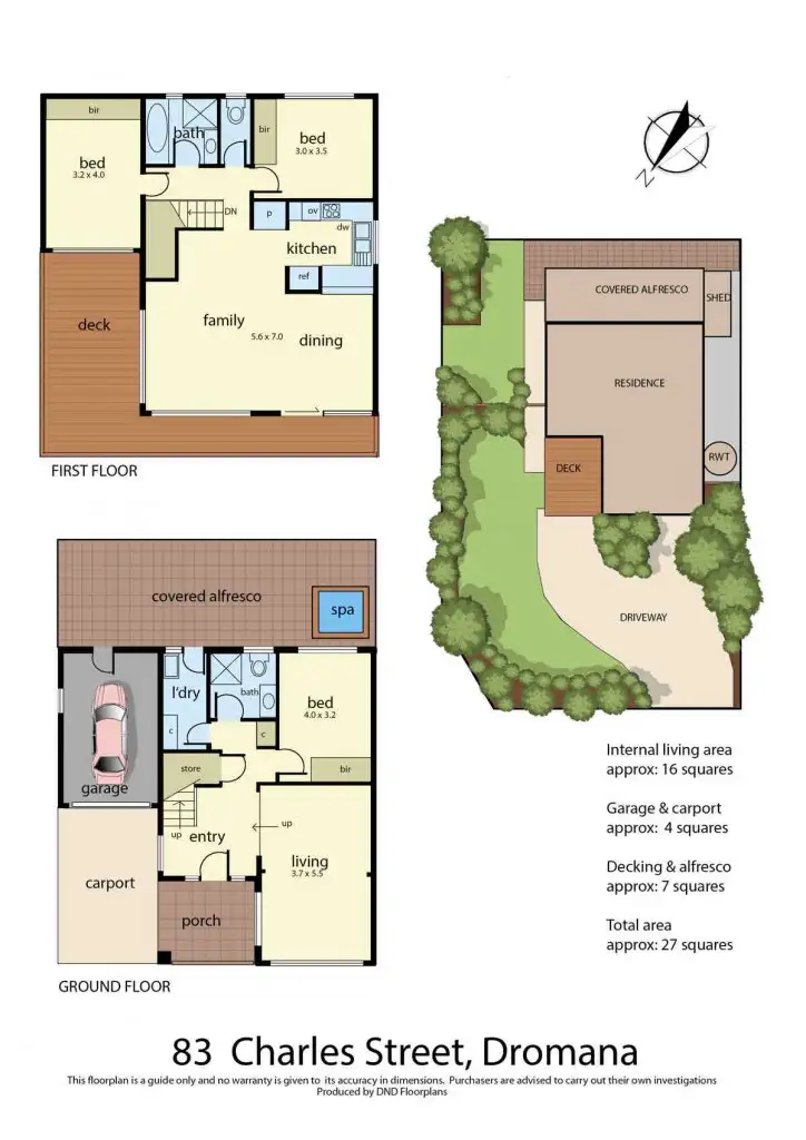 Floorplan of Homely house listing, 83 Charles Street, Dromana VIC 3936