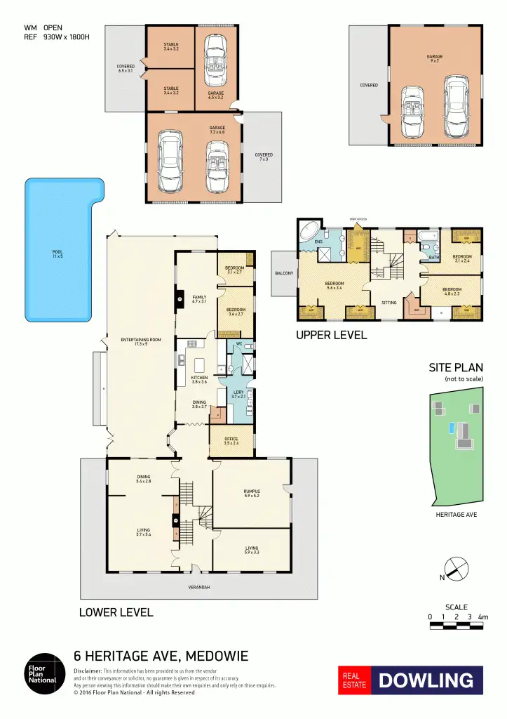 Floorplan of Homely rural property listing, 6 Heritage Avenue, Medowie NSW 2318
