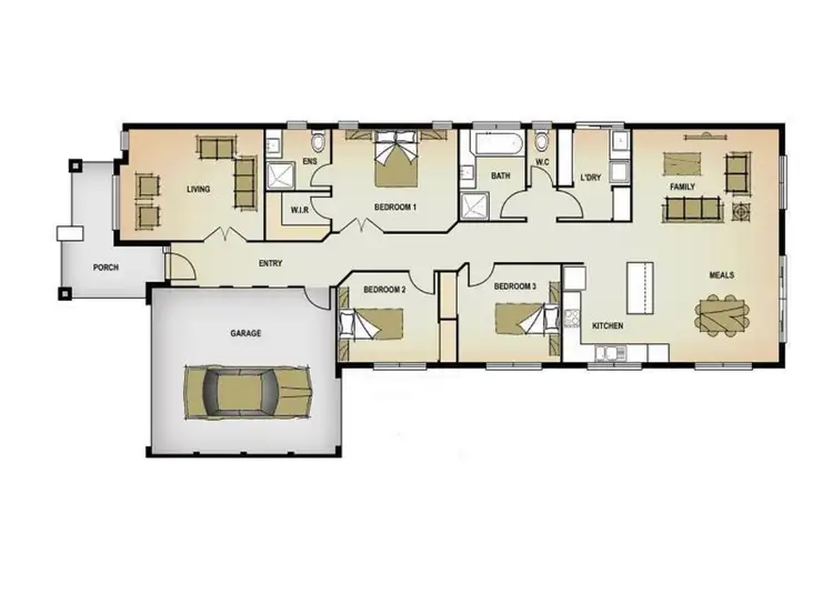 Floorplan of Homely house listing, 54 Rutherglen Way, Caroline Springs VIC 3023