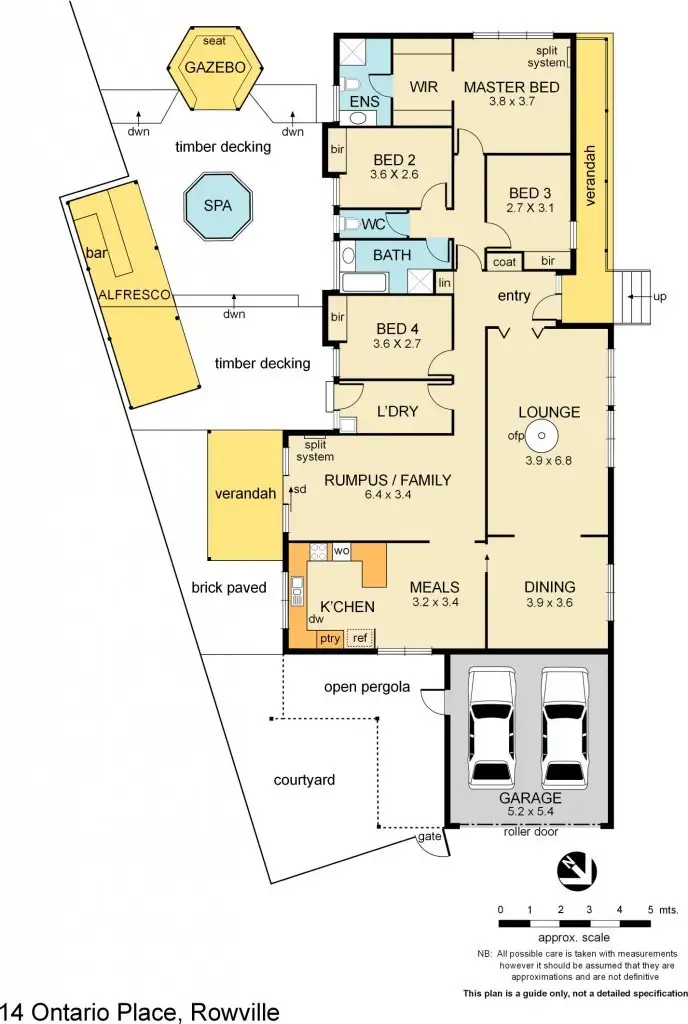 Floorplan of Homely house listing, 14 Ontario Place, Rowville VIC 3178