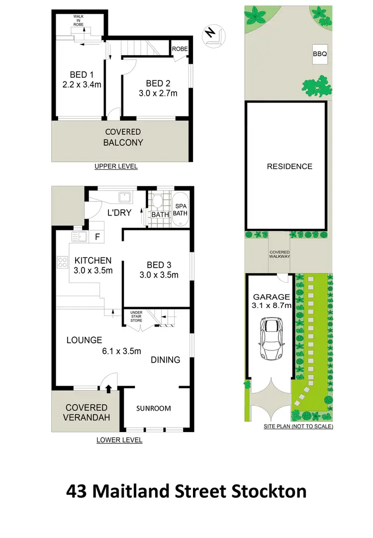 Floorplan of Homely house listing, 43 Maitland Street, Stockton NSW 2295