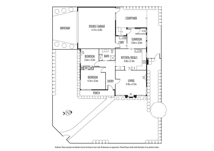 Floorplan of Homely house listing, 45 Churchill Way, Kilsyth VIC 3137