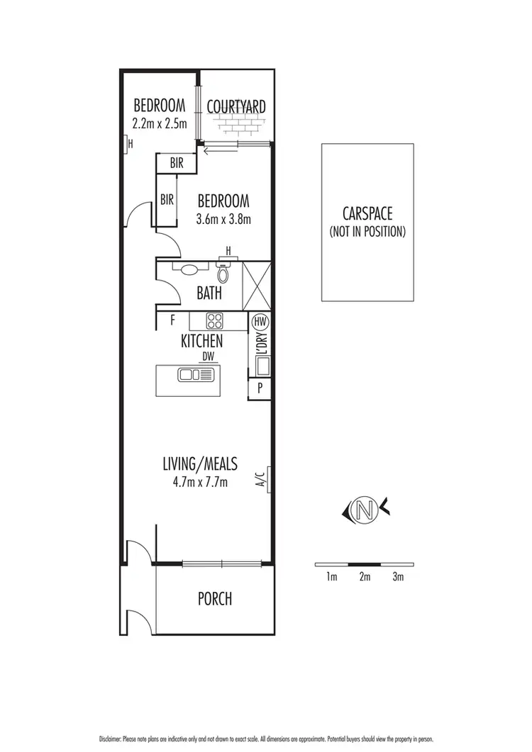 Floorplan of Homely apartment listing, 1/434 Kooyong Road, Caulfield South VIC 3162