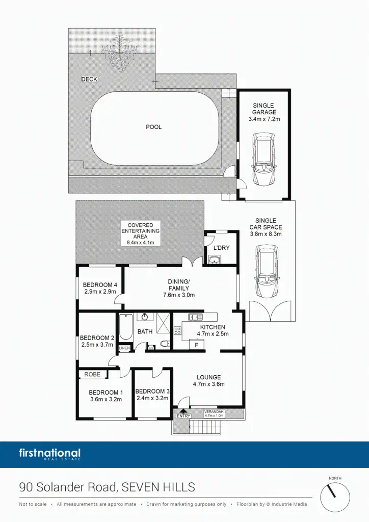 Floorplan of Homely house listing, 90 Solander Road, Seven Hills NSW 2147