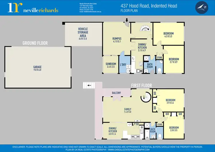 Floorplan of Homely house listing, 437 Hood Road, Indented Head VIC 3223