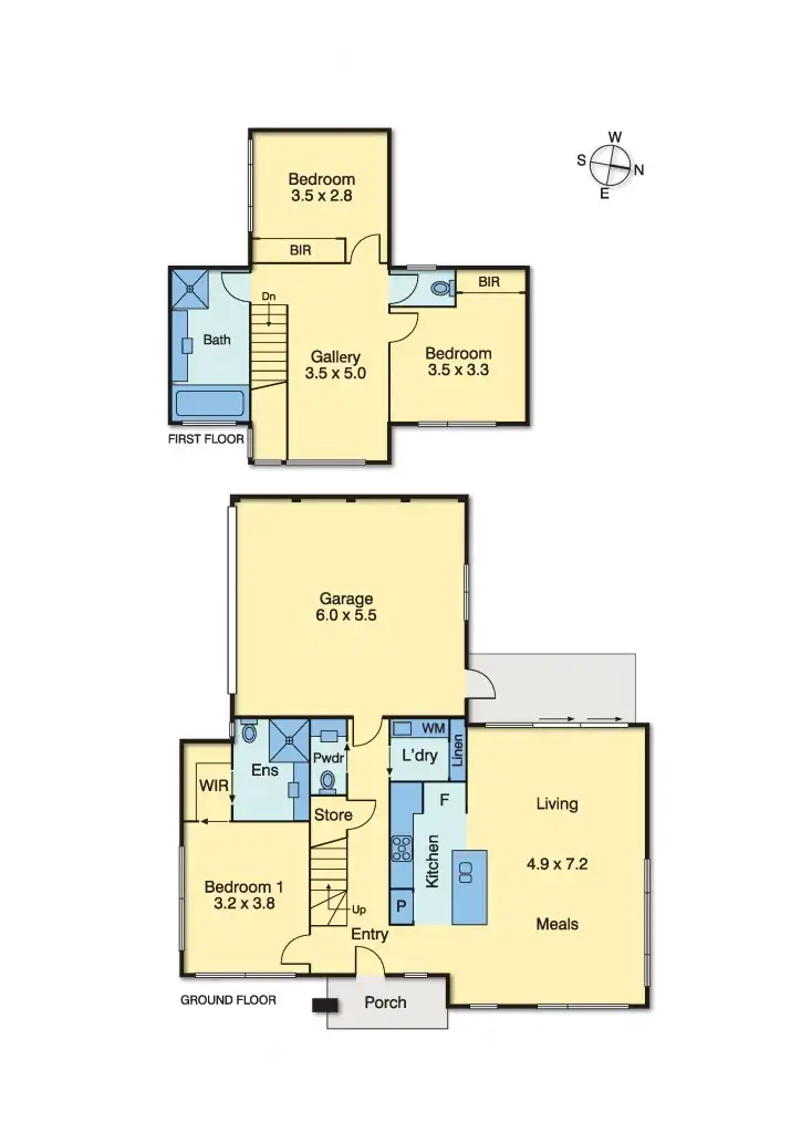 Floorplan of Homely townhouse listing, 1/48 Beleura Hill Road, Mornington VIC 3931