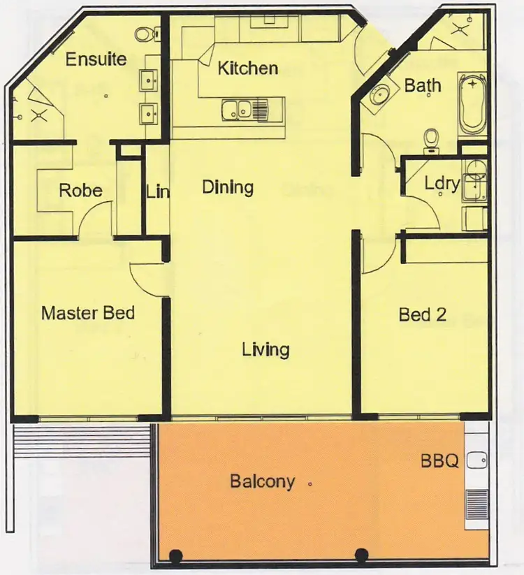 Floorplan of Homely apartment listing, 8/12 Brewery Place, Woolner NT 820