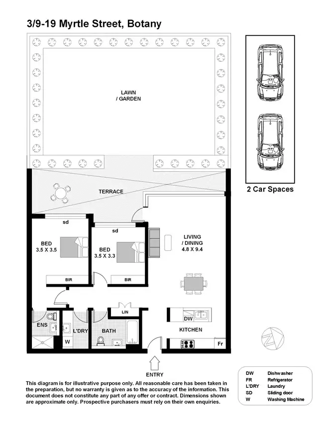Floorplan of Homely apartment listing, G06/9-19 Myrtle Street, Botany NSW 2019