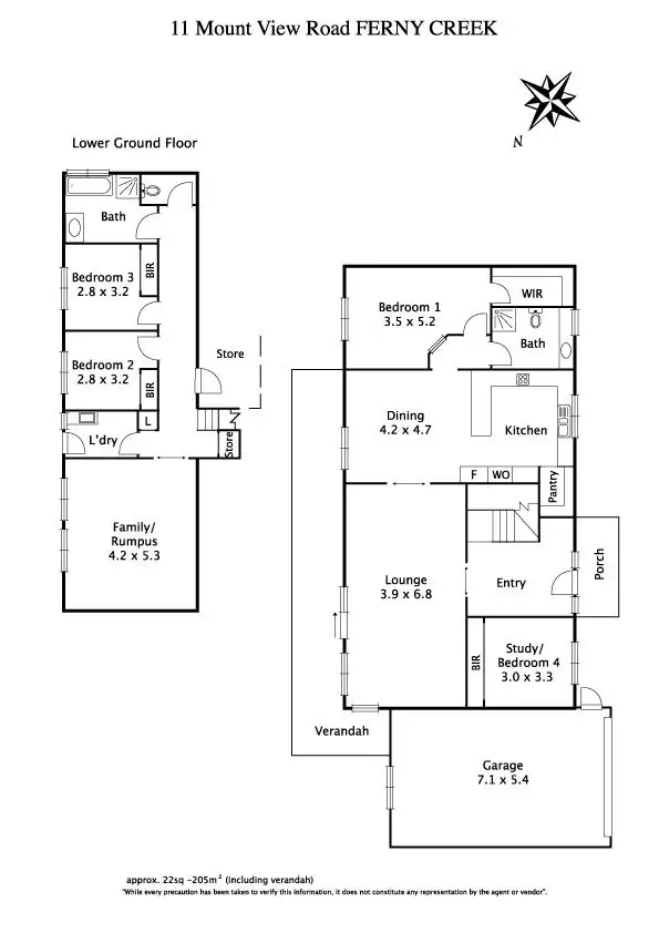 Floorplan of Homely house listing, 11 Mount View Road, Ferny Creek VIC 3786