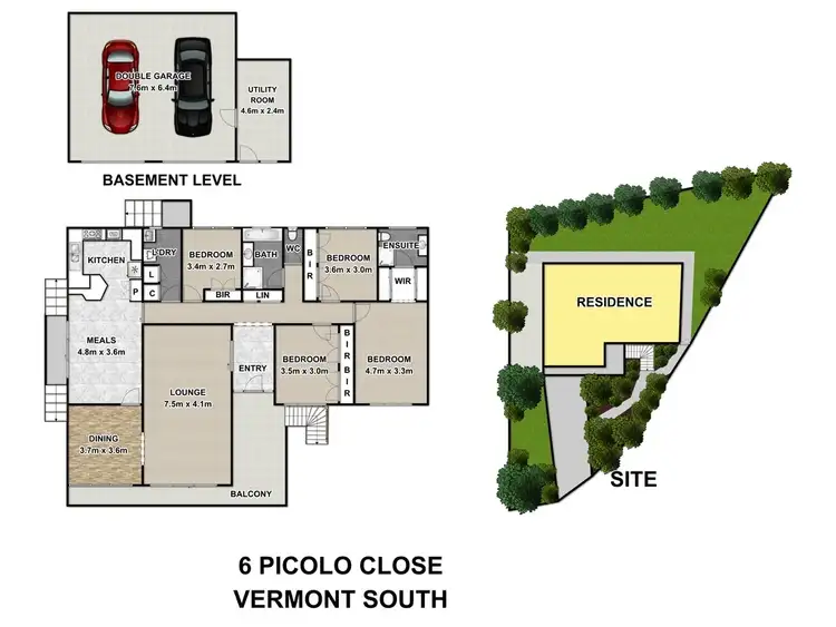 Floorplan of Homely house listing, 6 Picolo Close, Vermont South VIC 3133