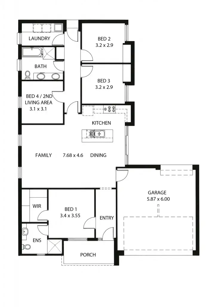Floorplan of Homely house listing, 3A Curyer Street, Klemzig SA 5087