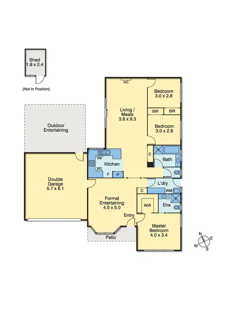 Floorplan of Homely house listing, 2/5 Steedman Drive, Mornington VIC 3931