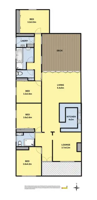 Floorplan of Homely house listing, 35 Miller Street, Colac VIC 3250