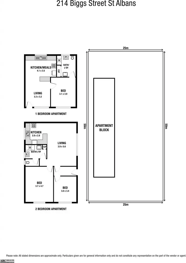 Floorplan of Homely block of units listing, 1-8 214 Biggs Street, St Albans VIC 3021