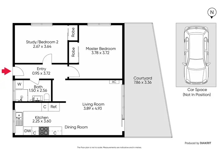 Floorplan of Homely apartment listing, 1/378 Inkerman Street, St Kilda East VIC 3183
