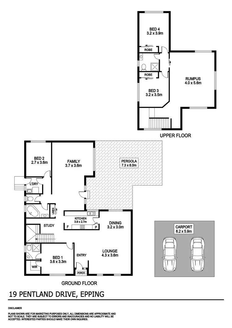 Floorplan of Homely house listing, 19 Pentland Drive, Epping VIC 3076