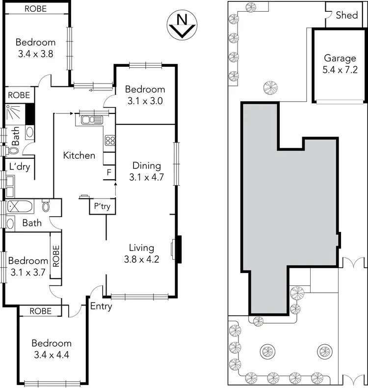 Floorplan of Homely house listing, 15 David Street, Preston VIC 3072