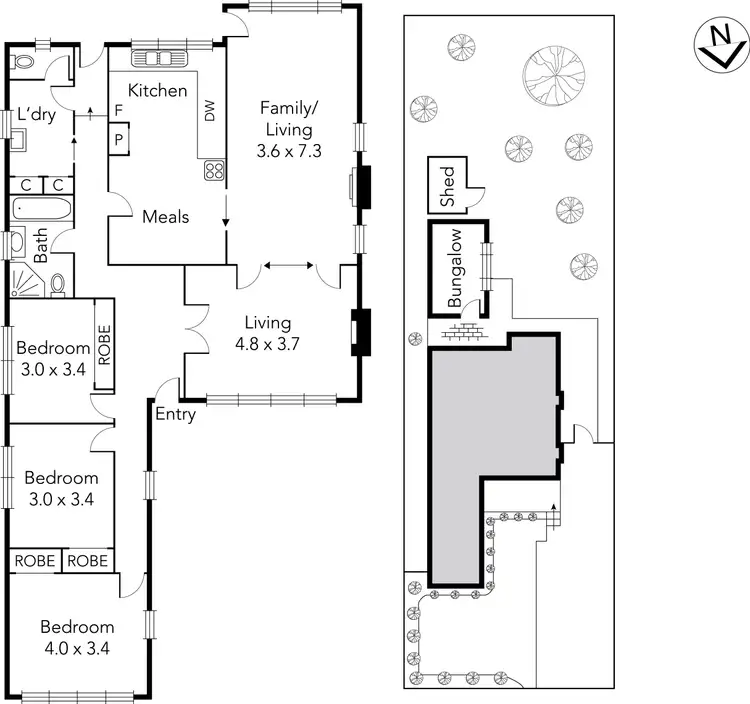 Floorplan of Homely house listing, 25 O'Connor Street, Reservoir VIC 3073