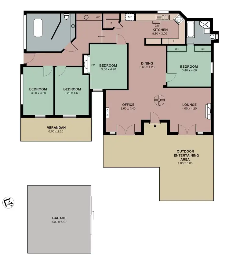 Floorplan of Homely house listing, 6A Station Road, Woodside SA 5244