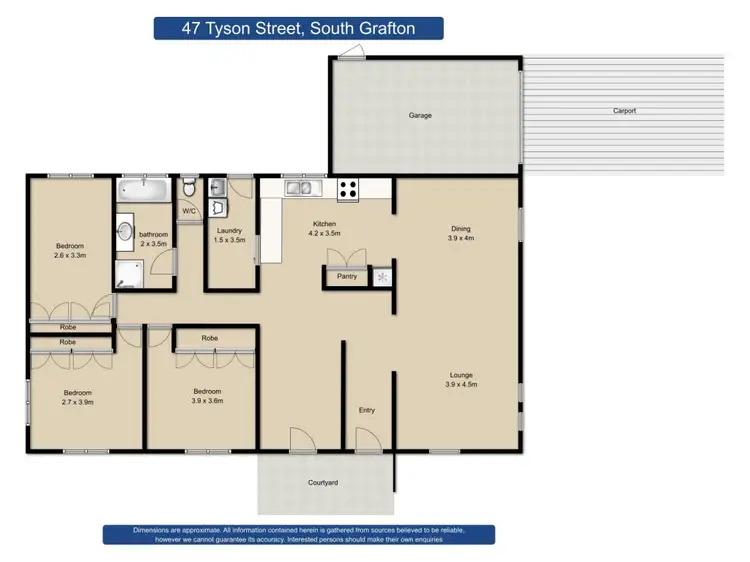 Floorplan of Homely house listing, 47 Tyson Street, South Grafton NSW 2460