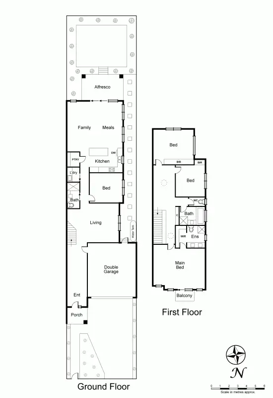 Floorplan of Homely townhouse listing, 6A Wicklow Street, Ormond VIC 3204