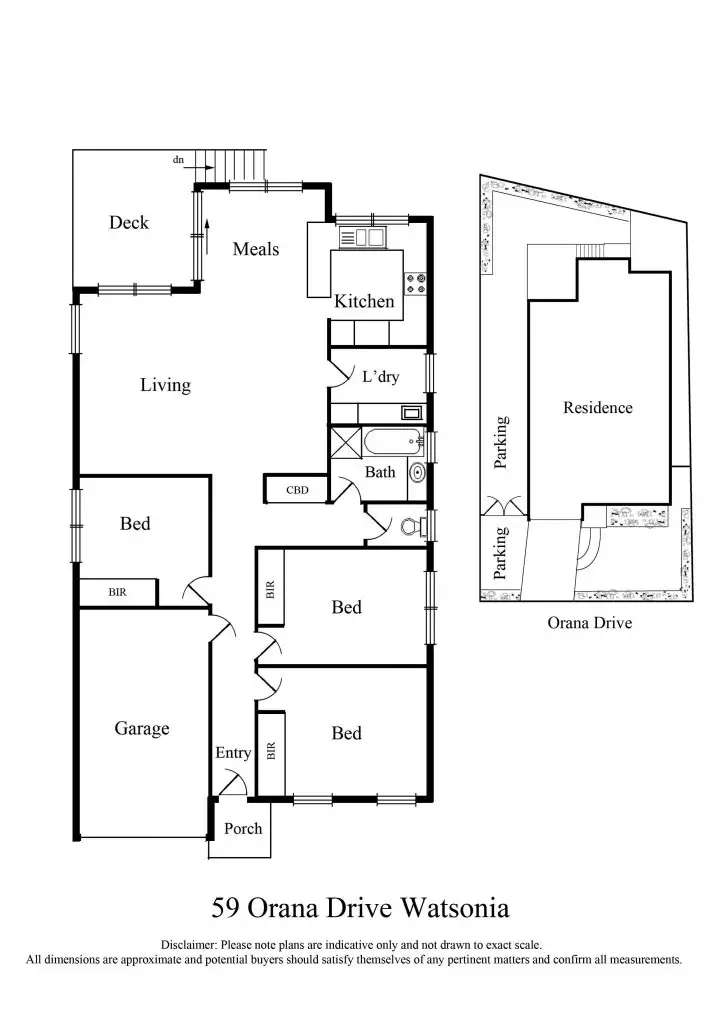 Floorplan of Homely house listing, 59 Orana Drive, Watsonia VIC 3087
