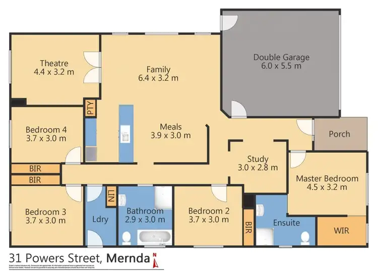 Floorplan of Homely house listing, 31 Powers Street, Mernda VIC 3754