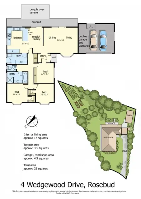 Floorplan of Homely house listing, 4 Wedgewood Drive, Rosebud VIC 3939