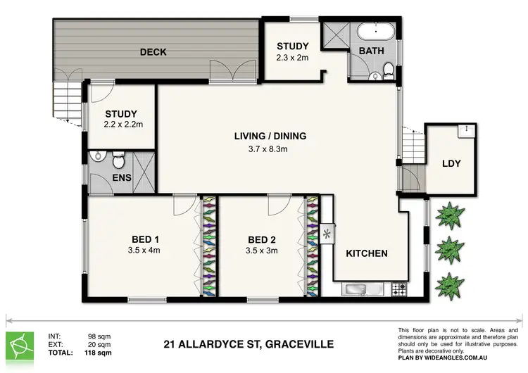 Floorplan of Homely house listing, 21 Allardyce Street, Graceville QLD 4075