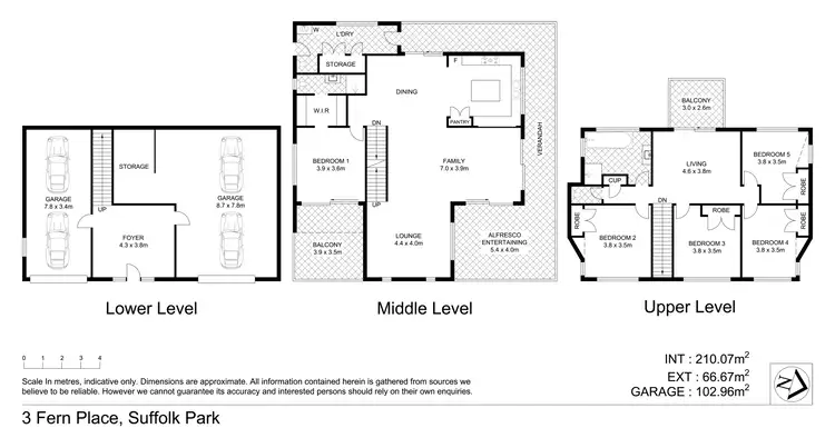 Floorplan of Homely house listing, 3 Fern Place, Suffolk Park NSW 2481
