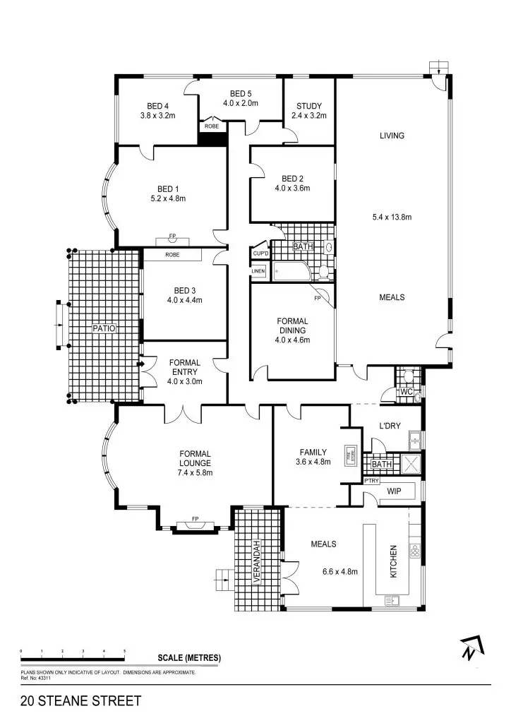 Floorplan of Homely house listing, 20 Steane Street, Bendigo VIC 3550