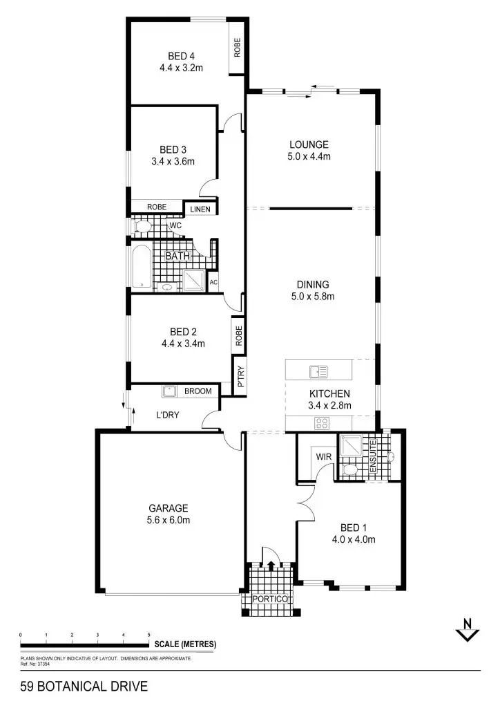 Floorplan of Homely house listing, 59 Botanical Drive, Epsom VIC 3551