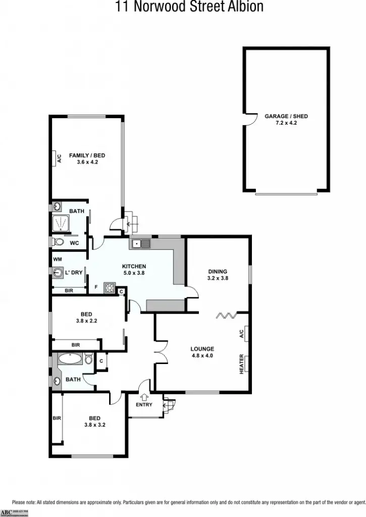 Floorplan of Homely house listing, 11 Norwood Street (Albion), Sunshine VIC 3020