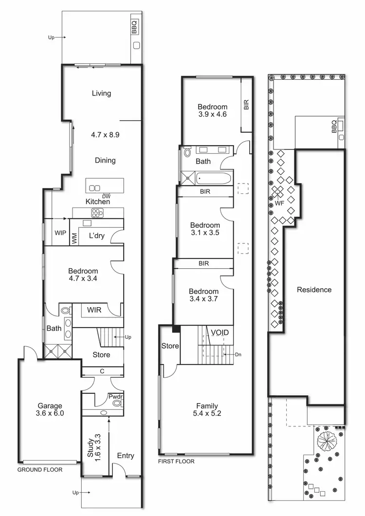 Floorplan of Homely townhouse listing, 41A Northam Road, Bentleigh East VIC 3165