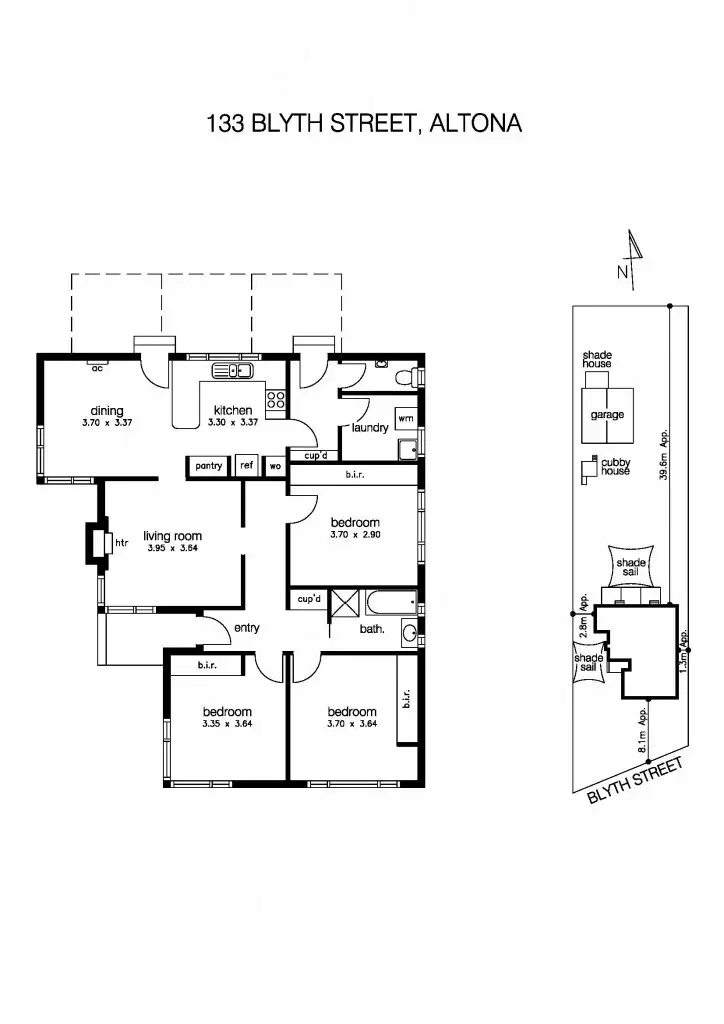 Floorplan of Homely house listing, 133 Blyth Street, Altona VIC 3018